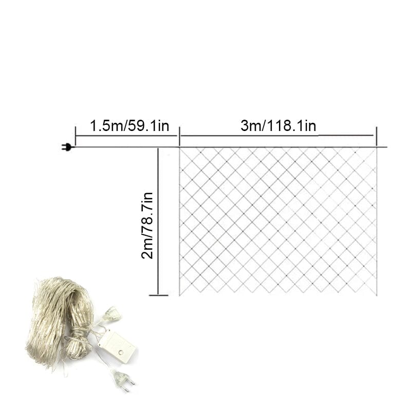 Solar Fishnet Light | Skanto