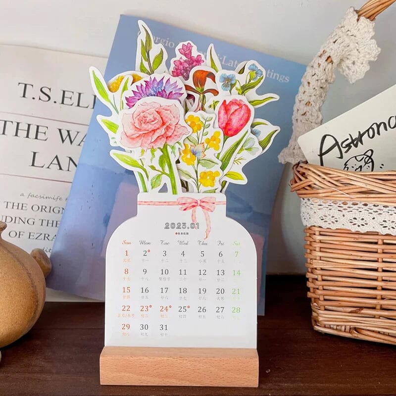 Skanto | 2024 skrivebordskalender med treramme