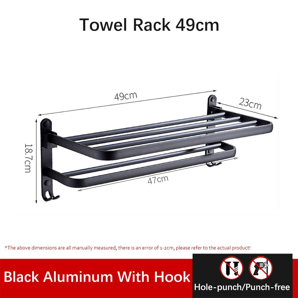 Skanto | Easy Organizer Bad Aluminium Sammenleggbar Håndklestativ