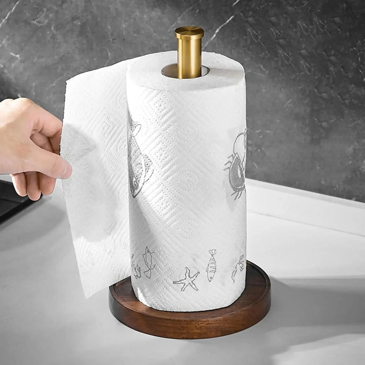 Skanto | Marmor kjøkkenhåndkleholder – gull detaljer for en ekstraordinær stil