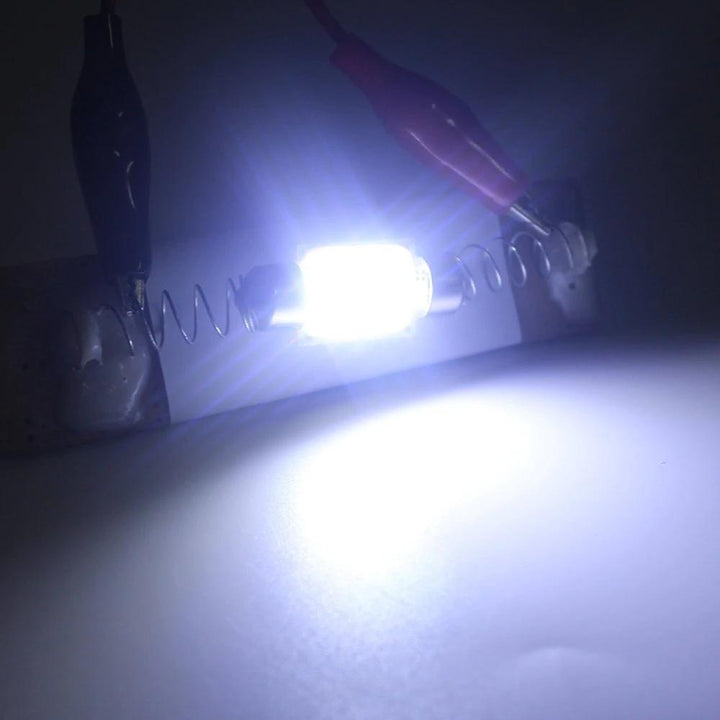 Skanto | 10stk Bilinteriør Dome Lys COB 1.5W DC12V LED Lyspærer Lamp Plate