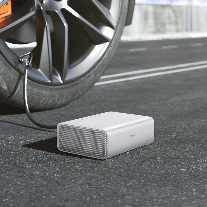 Skanto | Bærbar Automatisk Intelligent Elektrisk Dekkpumpe Med Dekktrykkmåler & LED Nødlys, For SUV-er & Biler