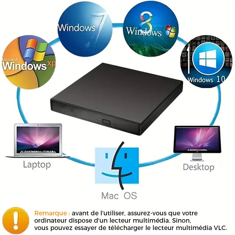 Ekstern CD DVD Drive | Skanto