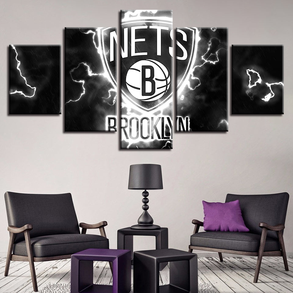 Voltaic Brooklyn Nets 5-delt lerretsbilde