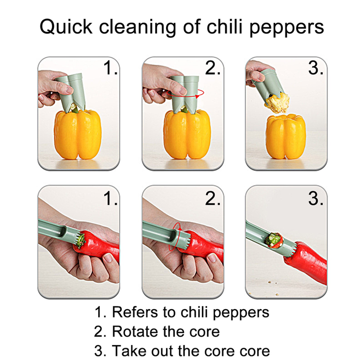 2-i-1 Frukt Paprika Kjerner | Skanto