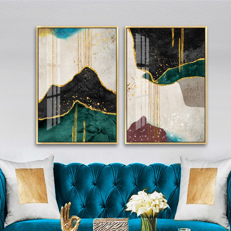 Gold Er Eleganse - Lerret Veggkunst Maleri