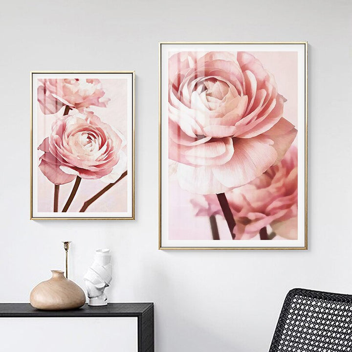 Moderne sitat om rosa peoner – lerretsbilde