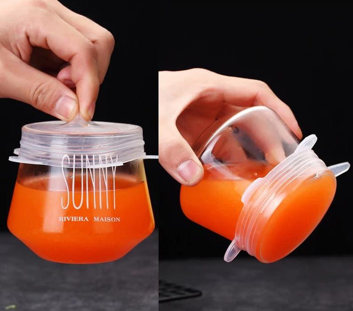 EcoLid - 6 Silikon Reusable Stretch Covers | Skanto