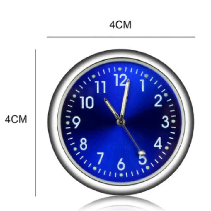 AutoTime Mini Analog Klokke – Selvklebende og Stilleggende Design for Bilinteriør Skanto