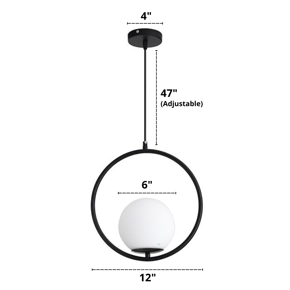 Nordic glass pendant lights
