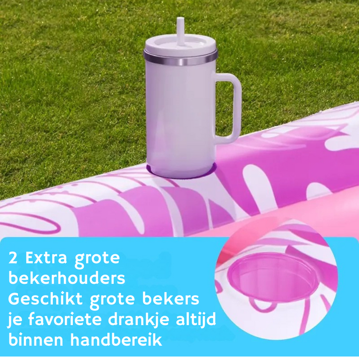 Skanto | SunLounge Oppblåsbar Solbasseng – Komfortabel Lounger for Hage eller Balkong