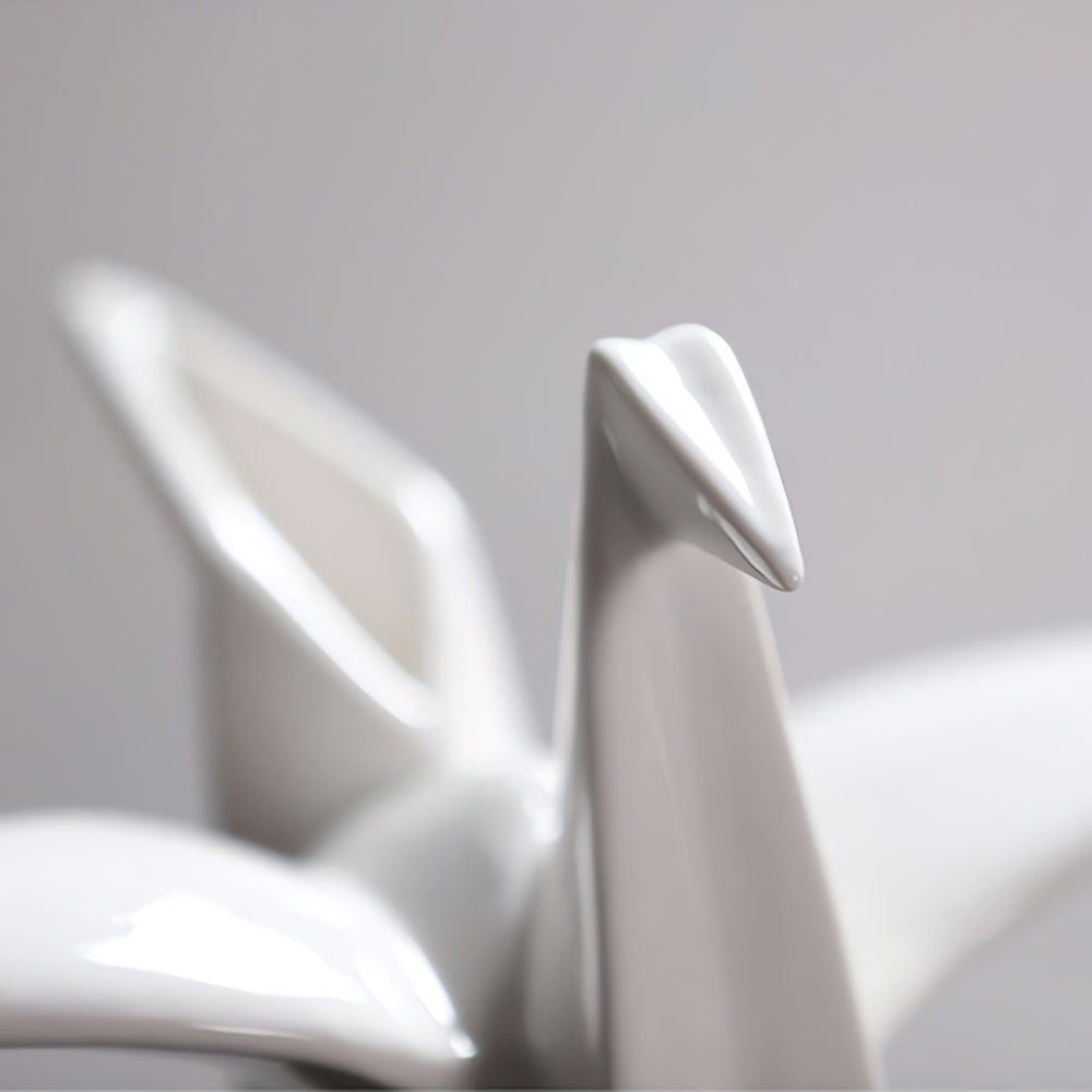 Skanto | Origami-inspirert keramikfugl statue