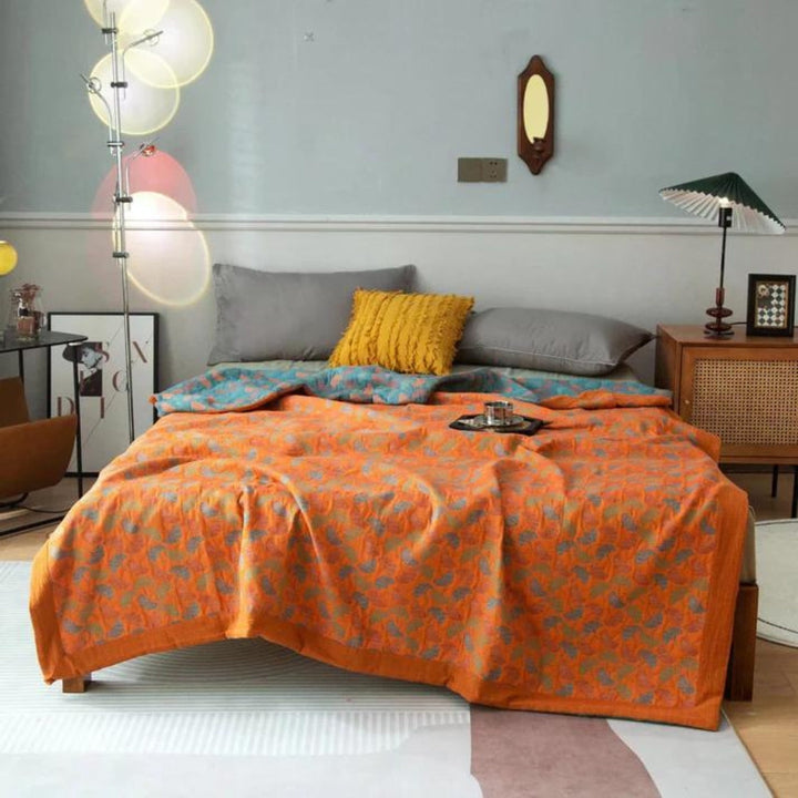 Skanto | Ginkgo Leaf Print Reversibel Teppe