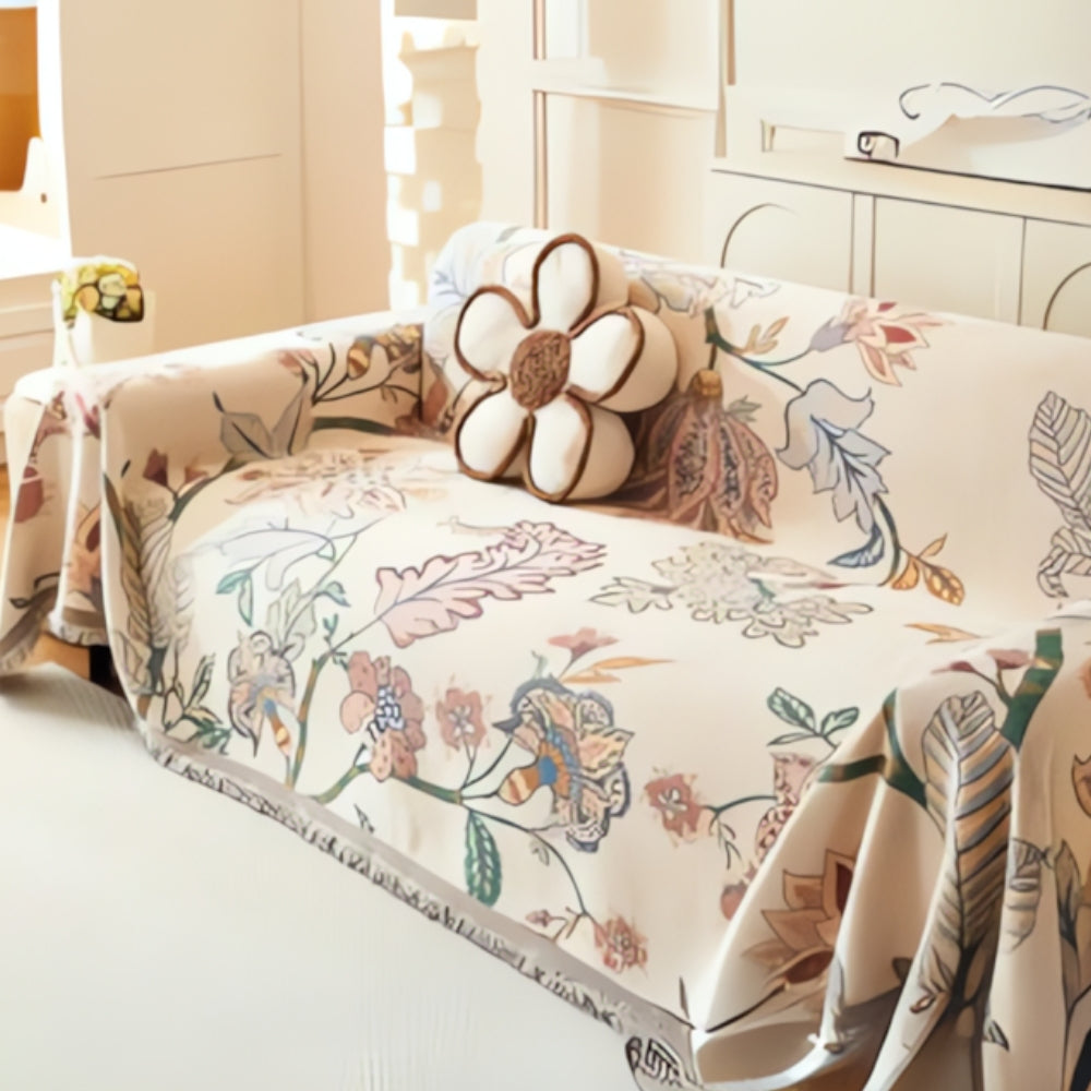 Skanto | Amara Floral Reversibel Sofa Deksel