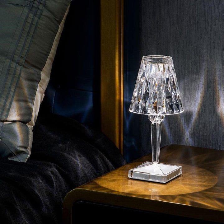 Krystallampe med berøringskontroll - LumeCrystal | Skanto