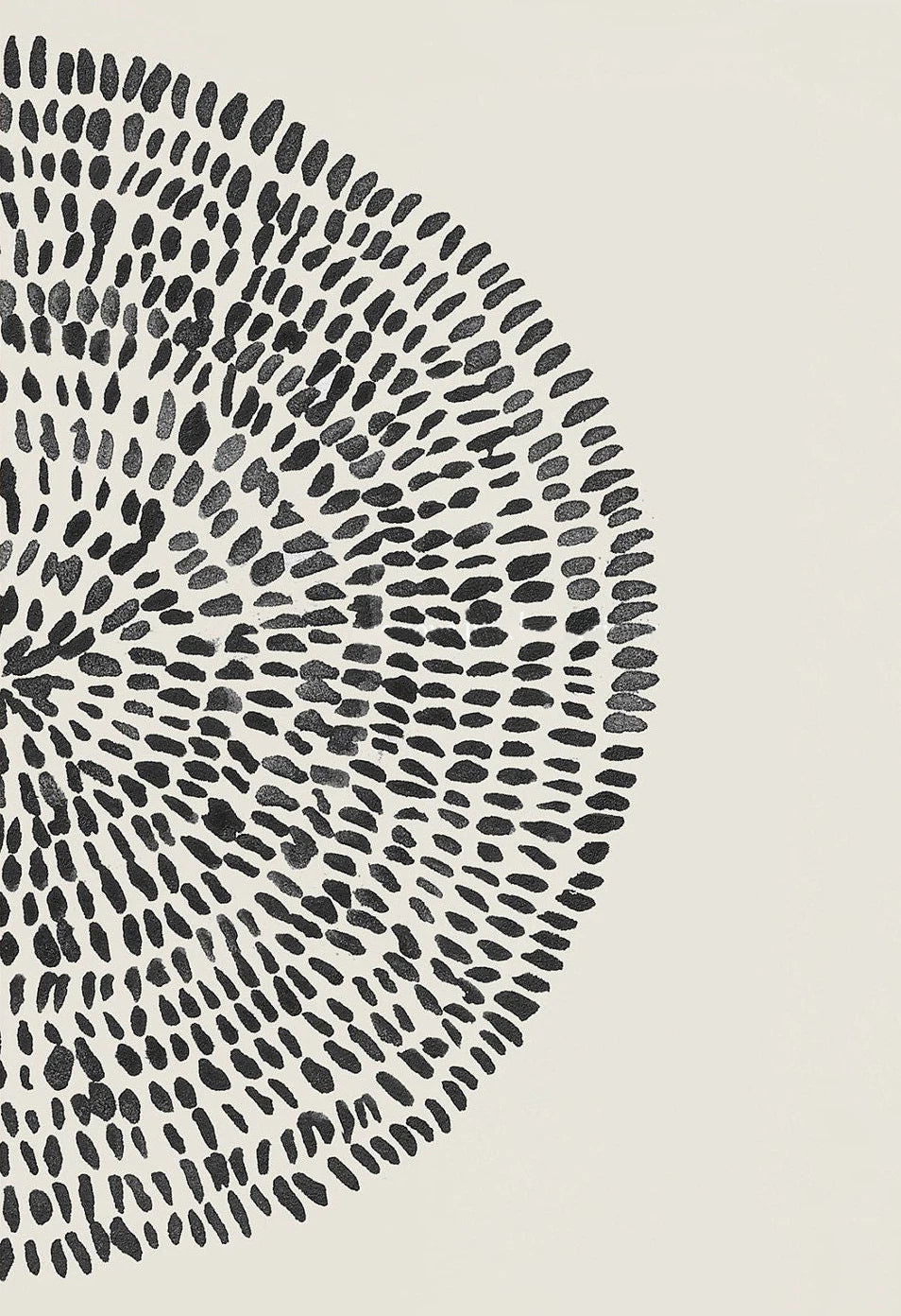 Abstrakte Radiale Punkter Veggkunst Fine Kunst Lerrettrykk Minimalistiske Bilder For Moderne Stue Spisestue Soverom Kunst For Moderne Innredning | Skanto