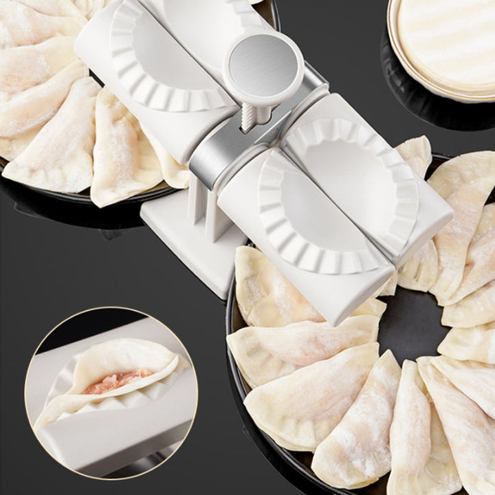 🥟Hushold Dobbel Hode Automatisk Dumpling Maker Form🧑‍🍳God hjelp i kjøkkenet | Skanto