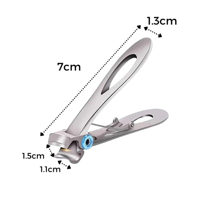 PrecisionTrim Rustfritt Stål Bred Kjevehåndklipper | for Tykke Negler - Skarpe Blader - Ergonomisk Design for Enkel Negleklipping Skanto