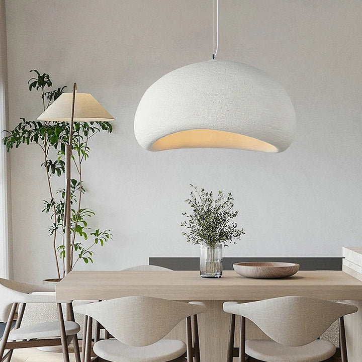 Skanto | LED Pendellampe - Nordisk Wabi Sabi Design - Justerbar Belysningsarmatur for Hjemmedekorasjon & Moderne Interiører