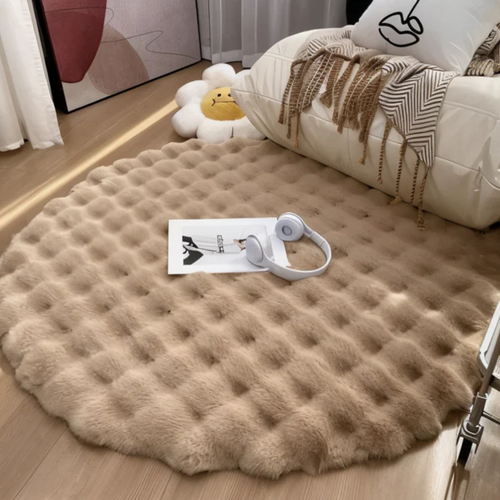 Skanto | Rundt Teppe 90x90 Fleece