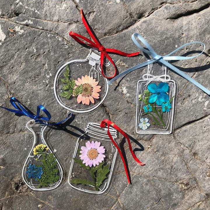 Skanto | Tørkede Blomster Bokmerke Sett
