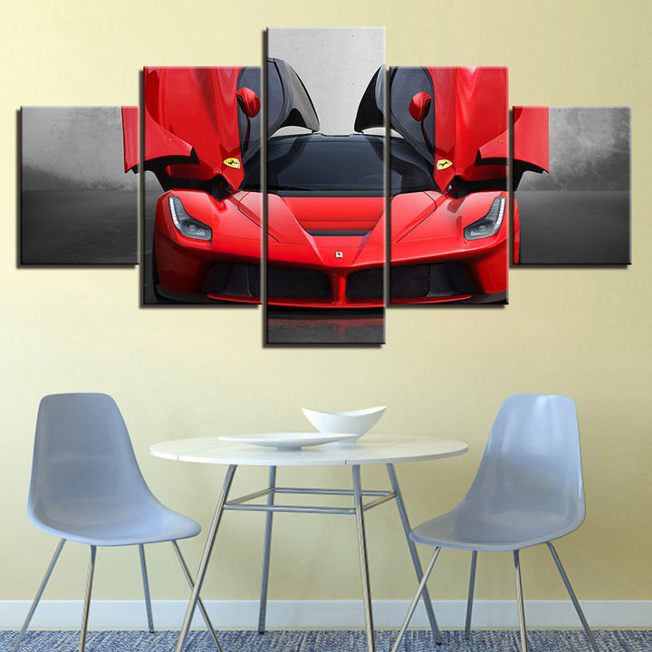 Luksus Ferrari Bil - Lerret Veggkunst Maleri