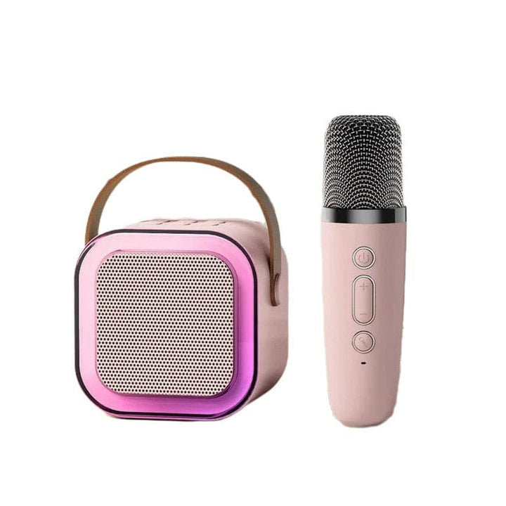 Mini karaoke maskin med trådløse mikrofoner | Skanto