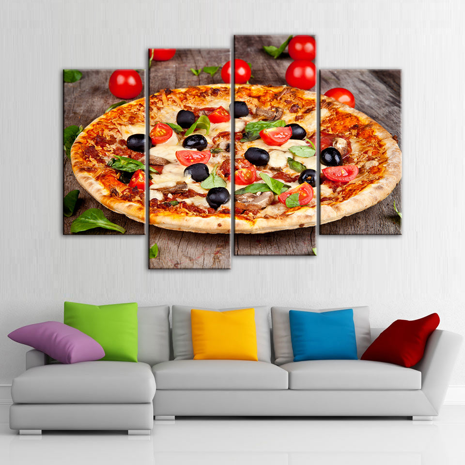 Gourmet-Pizza - Lærred Veggkunst Maleri