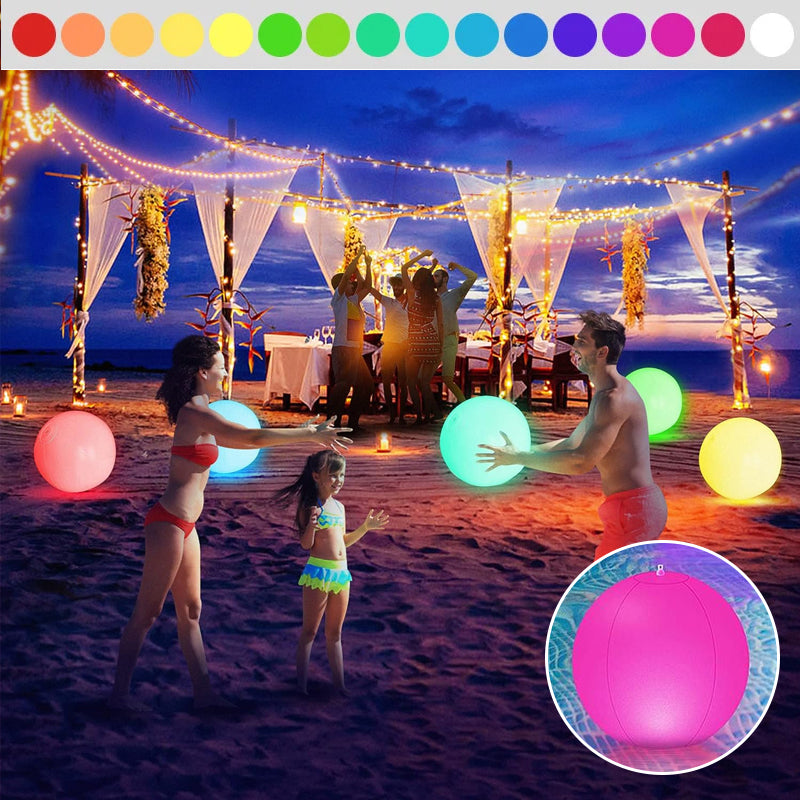 Skanto | LED Lys 16 Farger Lysende Strandball