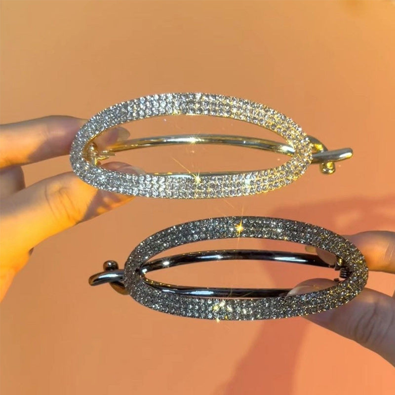 Glitrende Buet Minimalistisk Hårspenne | Skanto