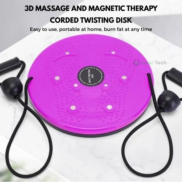 Skanto | Waist Whisper Twisting Disc Pro | Magnetisk Massasje Balansebrett for Kjerne Styrke & Midje Trening Hjemme