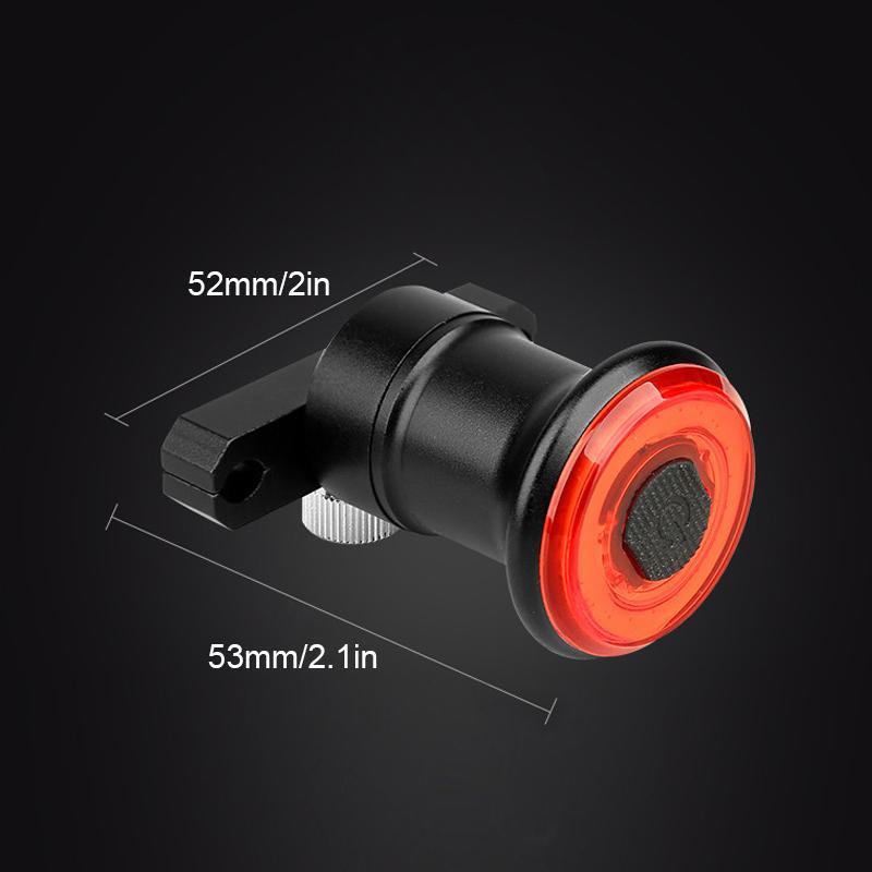VeloSafe Slim – USB oppladbart intelligent sykkel baklys med bremsesensor | Skanto