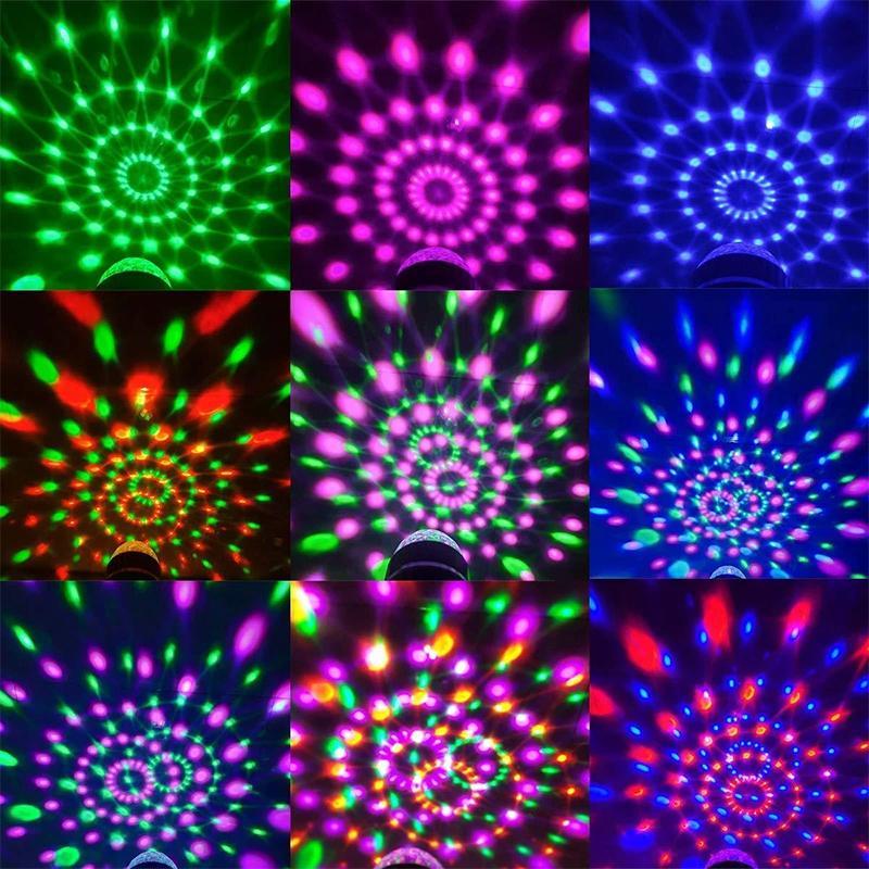 LED Disco Fargerik Roterende Lyspærer | Skanto