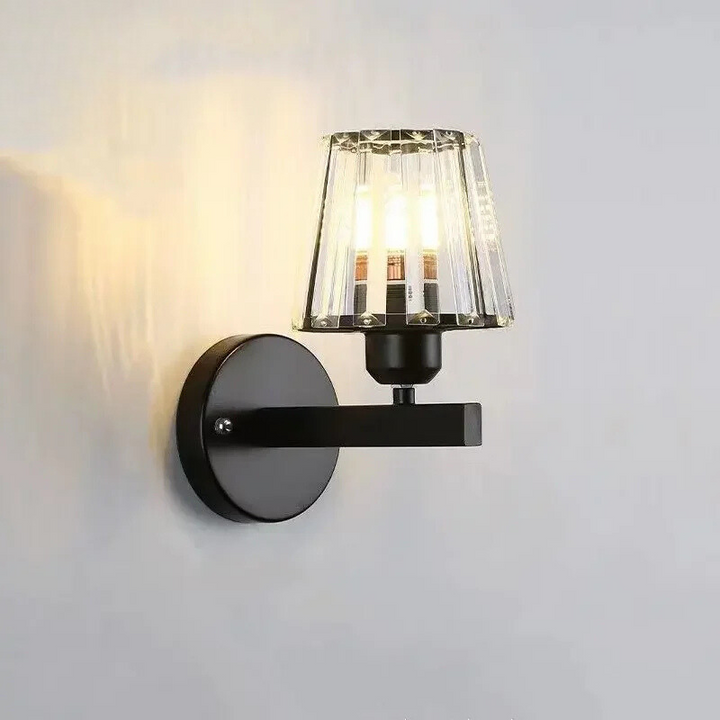 CrystalLuxe - Elegant Krystall LED Veggbelysning Skanto