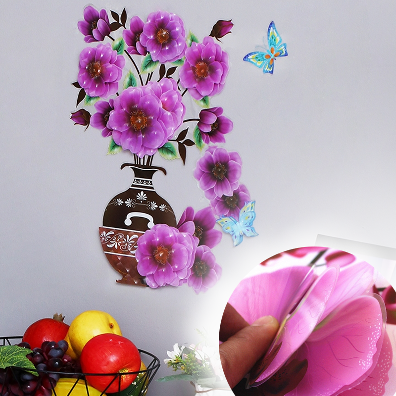DIY Plantevase 3D Stereo Klistremerker Selvklebende | Skanto