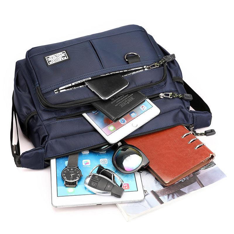 Herre messenger bag med flere lommer | Skanto