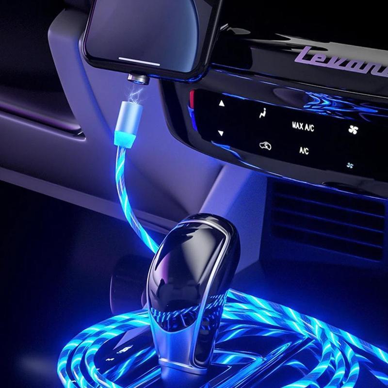 Magnetisk USB-ladekabel med LED | Skanto