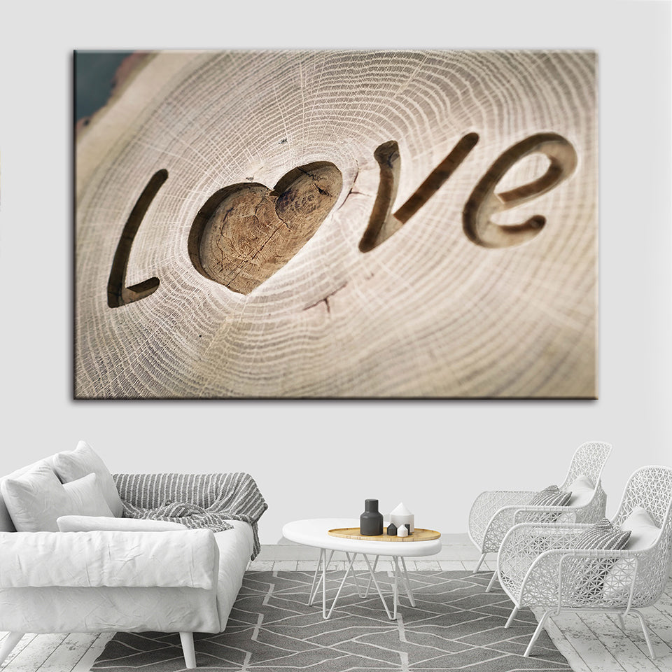 Love Forever - Lerret Veggkunst Maleri