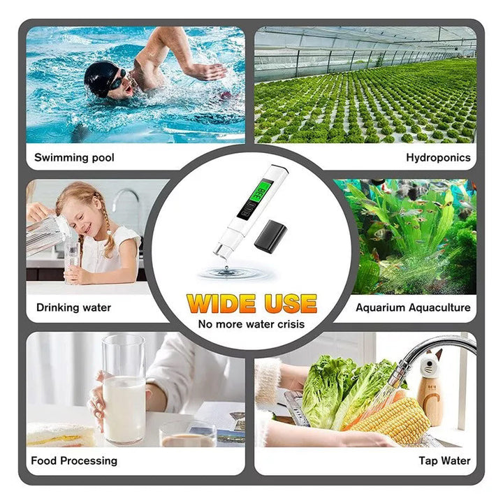 Skanto | Ny 4 i 1 Tds Meter Digital Vann Tester