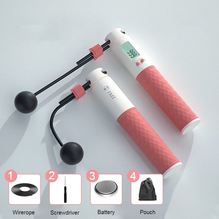 Skanto | 2-i-1 Vektet Smart Digital Hoppetau med Dobbelt-rekkekonfigurasjon, for Enkel Full-kropp Trening