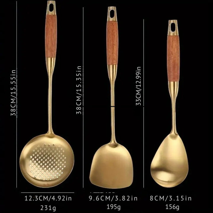 Chef's Choice Goldene Küchenutensilien | 6-teiliges Sett