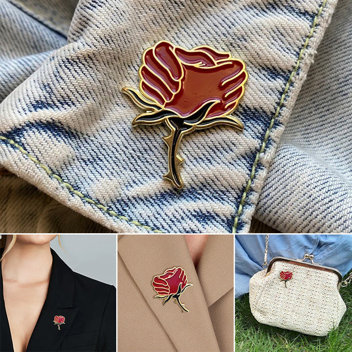 Skanto | Rose Resilience Emalje Krage Pin