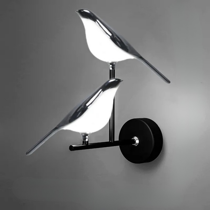 Skanto | BirdGlow – Fortryllende Vegglampe med Fugl for Mykt, Fangende Lys
