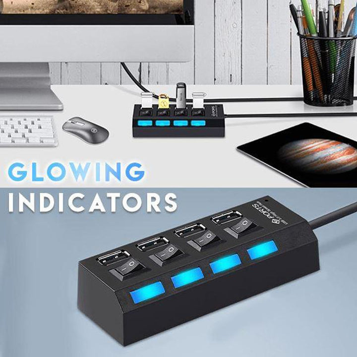 Skanto | Flereporter Høyhastighets USB Hub