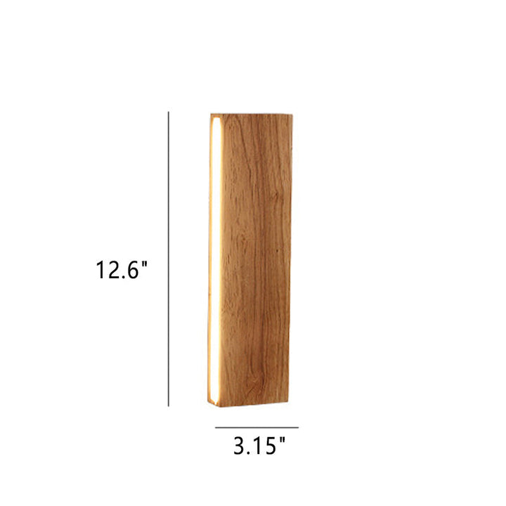 Skanto | OakBeam | Minimalist solid tre LED vegglampe