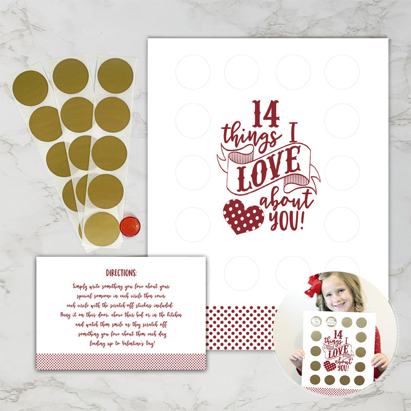 Skanto | Valentine's Scratching Advent "14 Ting Jeg Elsker Med Deg!"