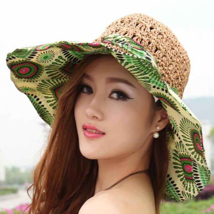 Skanto | Fashion Hollow Printed Sun Hat