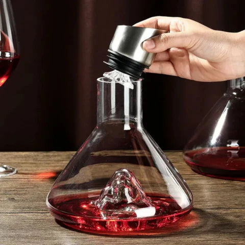 Skanto | Premium Vin Dekanter | Blyfri Krystall med Rask Lufting & Filtrering for Forbedret Smaksopplevelse