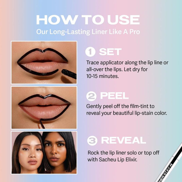 Skanto | Langvarig Peel-Off Lepelinje – 12-timers Smudge-Proof Bruk