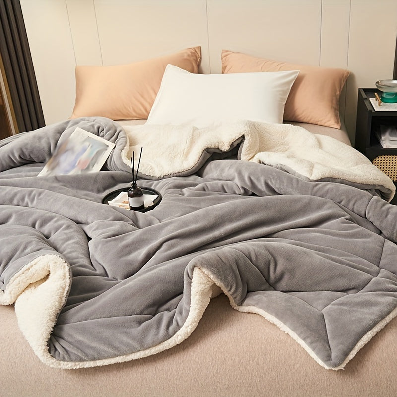 CozyWarm - Luksus Melk Fleece Teppe Dobbel Lag Skanto